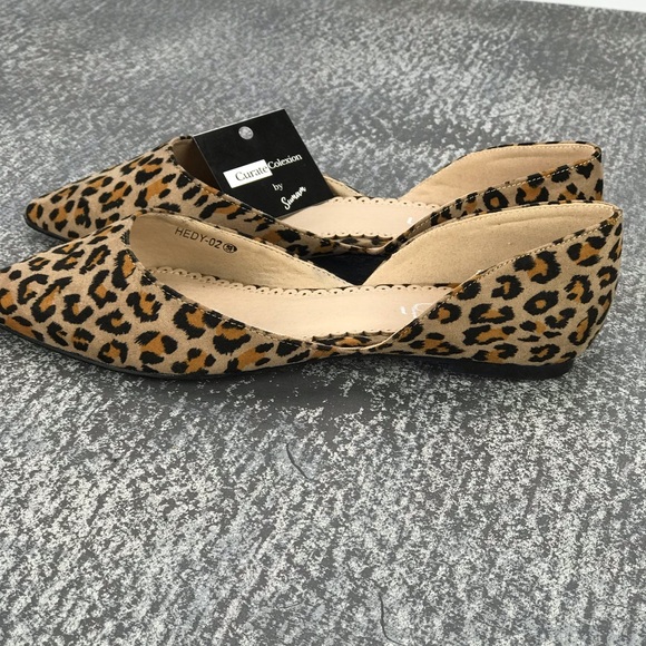🔥SALE🔥Vegan Leather Animal Print Flat shoes - Picture 4 of 8